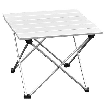 China Small Modern Outdoor Portable Foldable Foldable Aluminum Ultralight Camping Table for sale