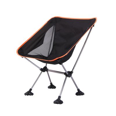 China Logo Leisure Ultralight Collapsible Aluminum Modern Custom Camping Beach Chair Relax Moon Chair OEM for sale