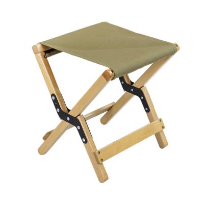 China Tianye Modern Outdoor Wooden Canvas Stool Mini Folding Portable Camping Raising Chair and Table for sale