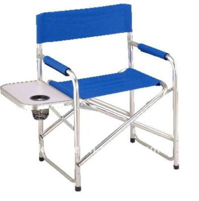 China Modern Factory Wholesale Outdoor Aluminum Folding Camping Chair Director Chair With Side Table Cup Holder OEM for sale