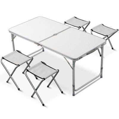 China Good Quality Outdoor Foldable Aluminum Table 4 Seater Picnic Leisure Camp Heavy Duty Folding Table for sale