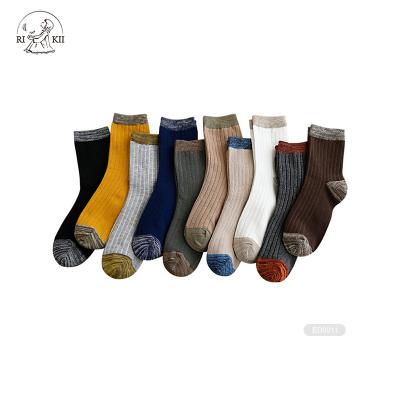 China JD- E003 Calfskin Socks 100% Cotton Canton QUICK DRY Mid Socks for sale