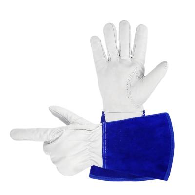 China Amazon Comfortable Hot Sale Cowhide Gloves Outdoor Sheathed Welding Gloves Long For Welder for sale