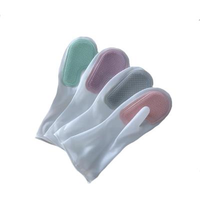 China Household Cleaning Gloves Factory Manufacturer Soft Non Slip Washing Kitchen Dishwashing Heat Resistant Gloves for sale