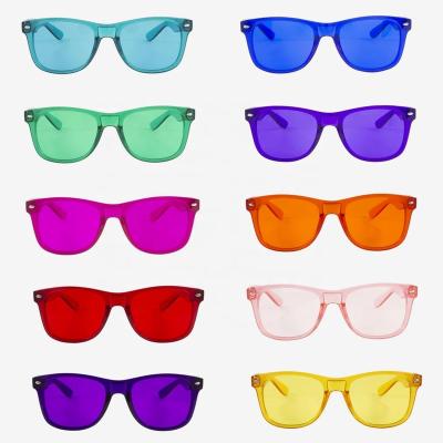 China Boost Your Mood Colorful Sunglasses 2021 For Women Sunglasses Polarized Colored Glass Unisex Sun Lenses for sale