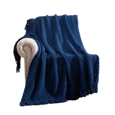 China Manufacturer High Quality Anti-Static Super Cozy Throw Chunky Knit Blanket for sale