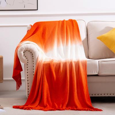 China Antistatic Hot Sale Morocco Geometric Soft Woven Cotton Knitted Blanket for sale