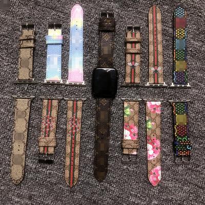 China Luxury Design Adjustable For Apple Watch Bands Leather Material Watch Strap For Watch Series 6 5 4 3 2 1 44mm 42mm 40mm 38mm Band for sale