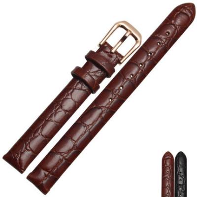 China Fanshion Stone Pattern Genuine Cowhide Leather Watch Band Ultrathin Watch Strap for sale