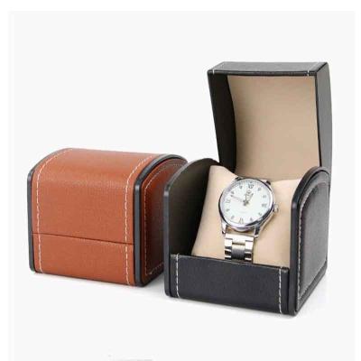 China Simple Vintage PU Leather Bracelet Bangle Jewelry Watch Gift Box for sale