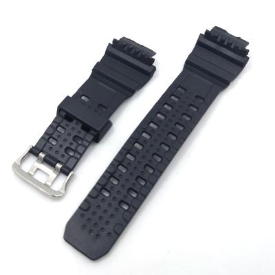 China Fanshion Silicone Watch Band Rubber Strap Fit For C-asio G Shock Replacement Black 16mm Waterproof Rubber Sports Watch Strap Watch Bands for sale