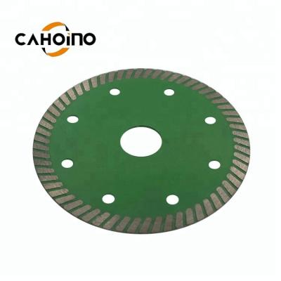 China Diamond Hot Press Frozen Sintered Porcelain Diamond Turbo Saw Blade Cutter for sale