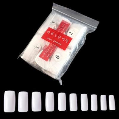 China Non-toxic hot sale high quality full cover nail tips 500pcs fake nail tips for retail for sale