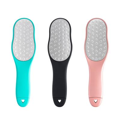 China Callus Remover Foot Care Stainless Steel Foot Plate Waterproof Folder Remove Dead Foot Skin Pedicure Tools for sale