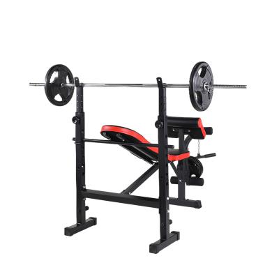 China Morden Exercise Fitness Training Foldable Weight Bench With Dumbbell Rack Body for sale