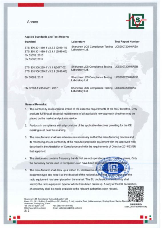 CE - Shenzhen Synco Technology Co., Ltd.