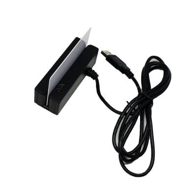 China Mini ABS Magstripe Card Reader USB RS232 Magnetic Swipe Reader For POS Machine for sale