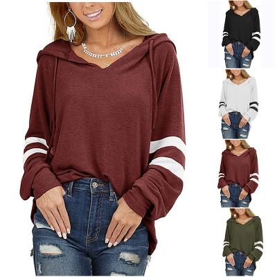 China Autumn Wholesale Pullover Hooded Long 2021 viable sheath solid color plus size women's sweaters for sale