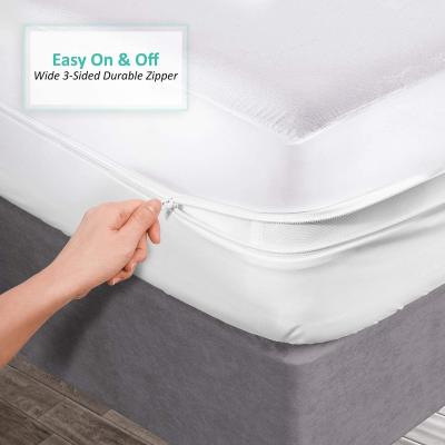 China Simply 360 Bed Bug Micro Safe Micro Zippered Waterproof Mattress Encasement Protector for sale