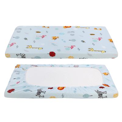 China Anti Static Baby Crib Sheet Set 100% Cotton Microfiber Fitted Sheet Mattress Cover for sale