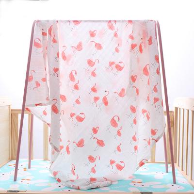 China Spring Summer Lightweight Newborns Comfort Soft Cotton Muslin Wrap Baby Blanket for sale