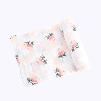 China Lightweight Top Selling Organic Cotton Soft Wrap Pink Muslin Baby Blanket for sale