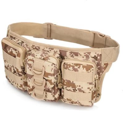 China Water Proof Custom Camouflage Tactical Waist Pack To Increase Running Men's Waist Outdoor Tool Bag Camping Fanny Pack Handy for sale