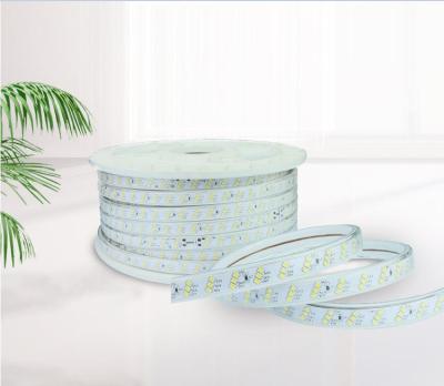 China Hotel AC220V IP68 Waterproof RGB or Warm White White LED Strip Lights for Bedroom Decoration for sale