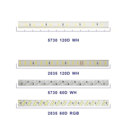 China LANDSCAPE 60SMD 120SMD 5050 A Line 8mm 10mm 12mm 220-240V IP65 LED Strip Light for sale