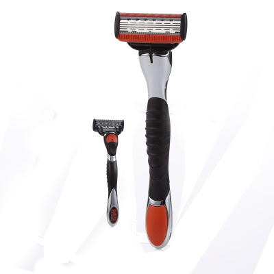 China 5 Blade Factory Direct Sales Plastic Safety Outdoor Travel Men Five Blade Non Disposable Razor for sale