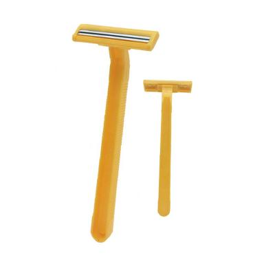 China Cheap Twin Blade China Twin Blade Men Face Disposable Plastic Shaving Safety Razor for sale