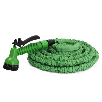 China Adjustable Expandable Flexible Garden Water Suppliers Soft Rubber Hose With Spray Gun for sale