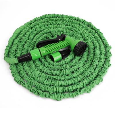 China Garden Adjustable Flexible European Plastic100Feet Expandable Hose With Spray Gun for sale