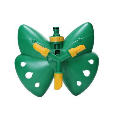 China Garden Use Butterfly Base ABS Garden Lawn Irrigation Automatic Rotating Water Sprinkler for sale