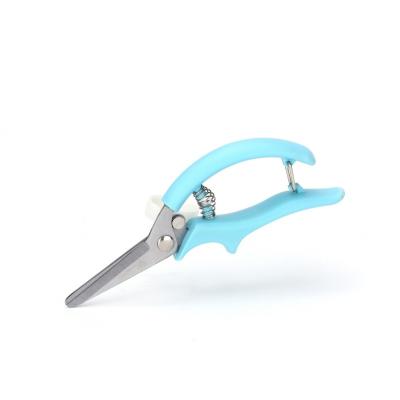 China Anti-Slip Handle Flower Cutting Grafting Tree Gardening Tools Plant Pruner Scissors Stainless Steel Pruner for sale