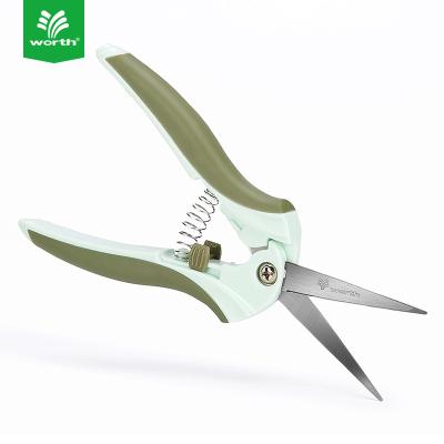 China Handle Anti-Slip Flower Cutting Garden Shears Pruning Flower Scissors Tree Bypass Pruner for sale