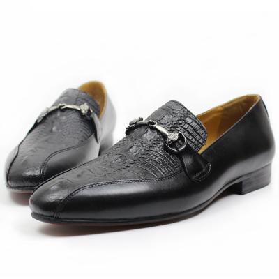 China Anti-odor Mens Loafer Flats Stylish Shoes Adult Formal Leather Casual Slip On for sale