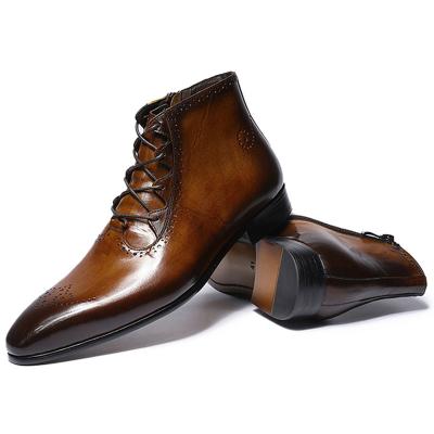 China Anti-odor man winter boots for men casual genuine leather made in china for sale