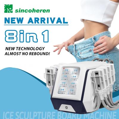 China Weight Loss New Arrival Big Frozen Body Building Muscle Slim 8 In 1 Ice Sculpting Board Machine For Beauty Spa for sale