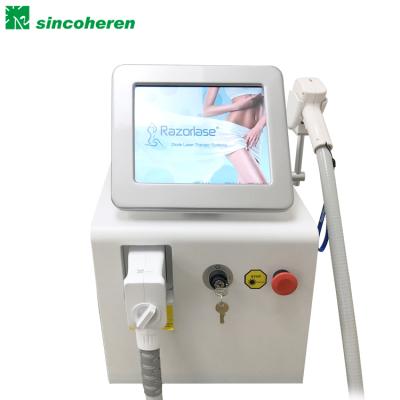 China Newest Hair Removal 755 808 1064 nm 2022 Sincoheren professional portable painless hair removal diode laser machine beauty salon equipment for sale