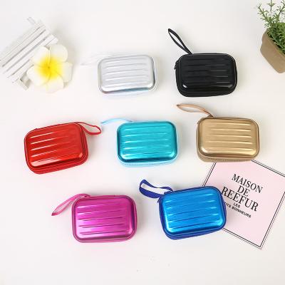 China Cute Children Glitter Wallet Reusable Customizable Small Clear Coin Wallet Clips Zipper 100 Mini Purse Bag Storage Box Jewelry Case for sale