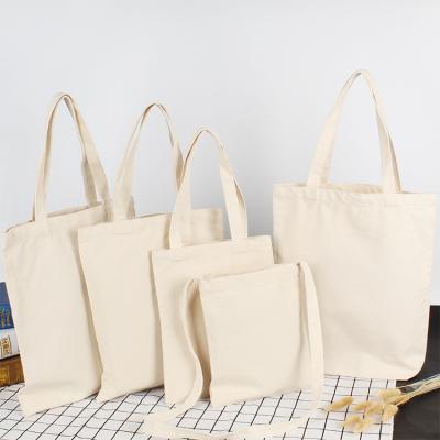 China Custom Folding Logo Environmentally Friendly Canvas Bag Recycled Shopping Canvas Tote Bag Cotton Canvas Bag Material for sale