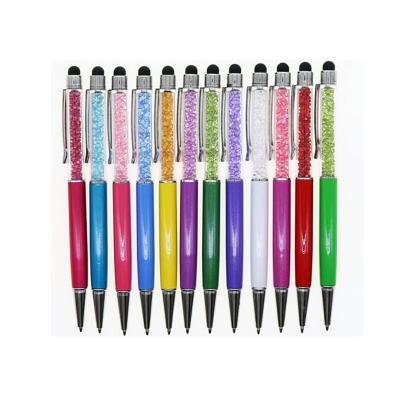 China Fashion Luxury Ball Pen Metal Ballpoint Promotional Pen Diamond Crystal Pen Latest Exquisite Personalized Gift for sale