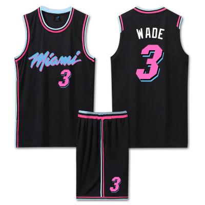 China 2022 QUICK DRY Custom Basketball Team Embroidery T-Shirt Invest Uniforms Miami Miami Tank Top for sale