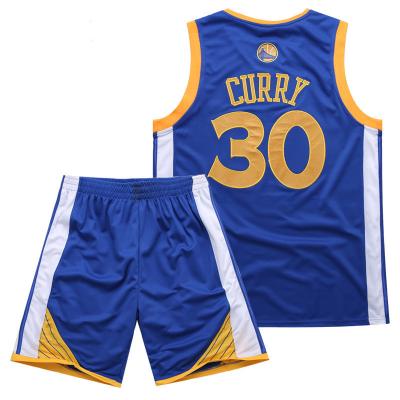 China Custom QUICK DRY Golden State Warrior Tank Top Basketball Clothes Tees Stephen Curry 30 for sale