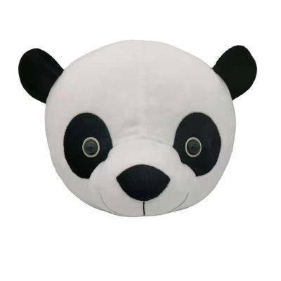 China Cartoon Toy High Quality Custom Pillow Plush Stuffed Panda Animal Head Soft Plush Toys Customized Animal Head Custom for sale