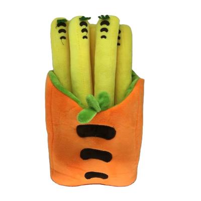 China OEM Stylish Vegetable and Fruit Design French Fries Stuffed Plush Doll Toys Vegetable For Sale Factory Cheap Promotional Crane Machine for sale