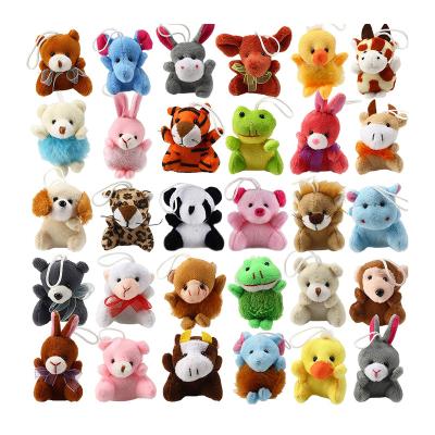 China Cartoon Toy Mini Plush Animal Toy Set, Cute Small Plush Animals Key Chain Decoration for Kindergarten Gift, for sale