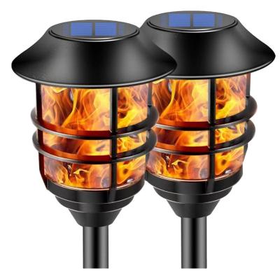 China Solar Garden Lawn Light With Spike Flickering Flames Light Outdoor Decorative Solar Ground Light for sale