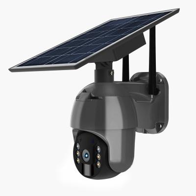 China 2022 NIGHT VISION Night Vision Alarm WIFI 4G Outdoor Built-in Solar Camera T26 for sale